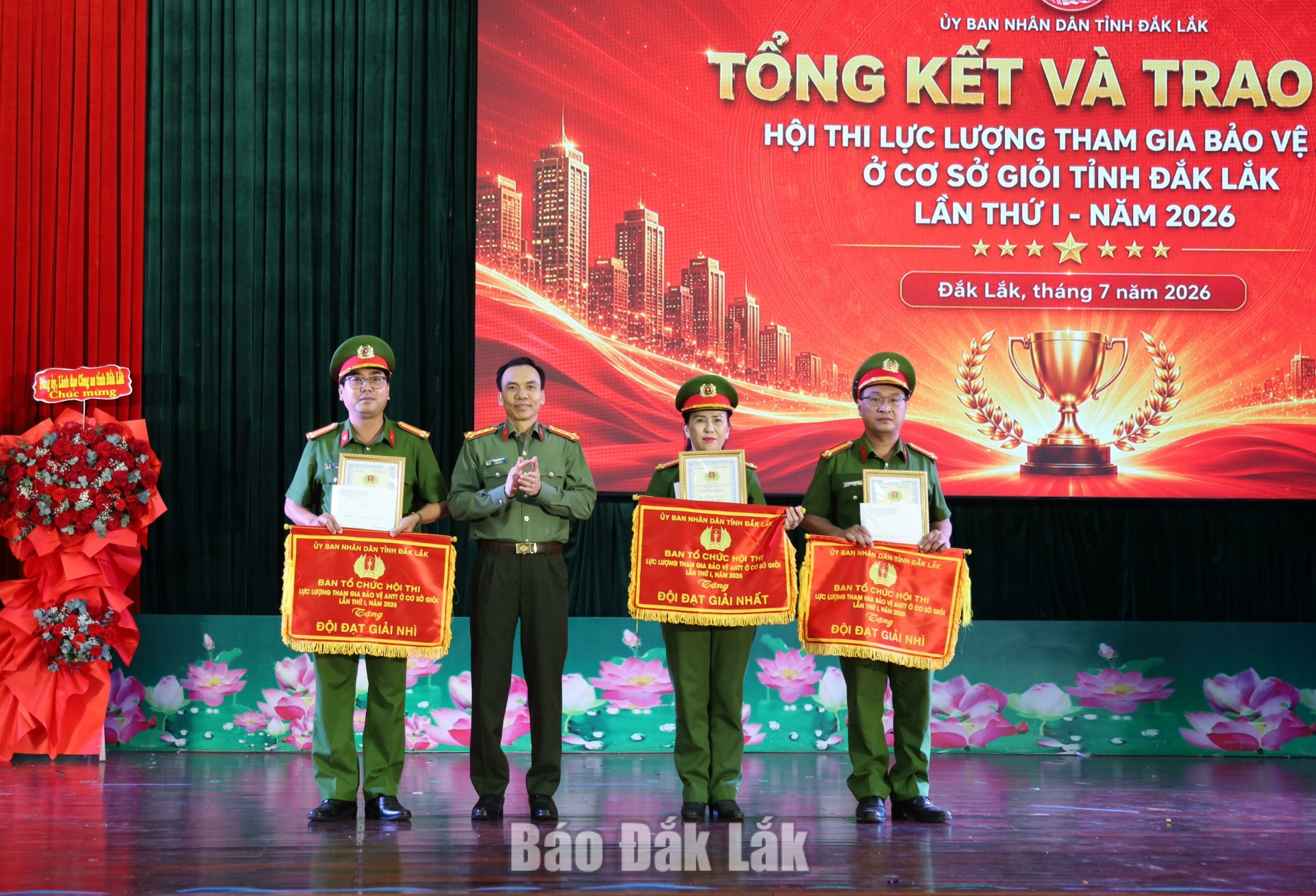 Phường Bình Kiến đại diện Đắk Lắk dự Hội thi lực lượng bảo vệ ANTT khu vực 6 fdhd