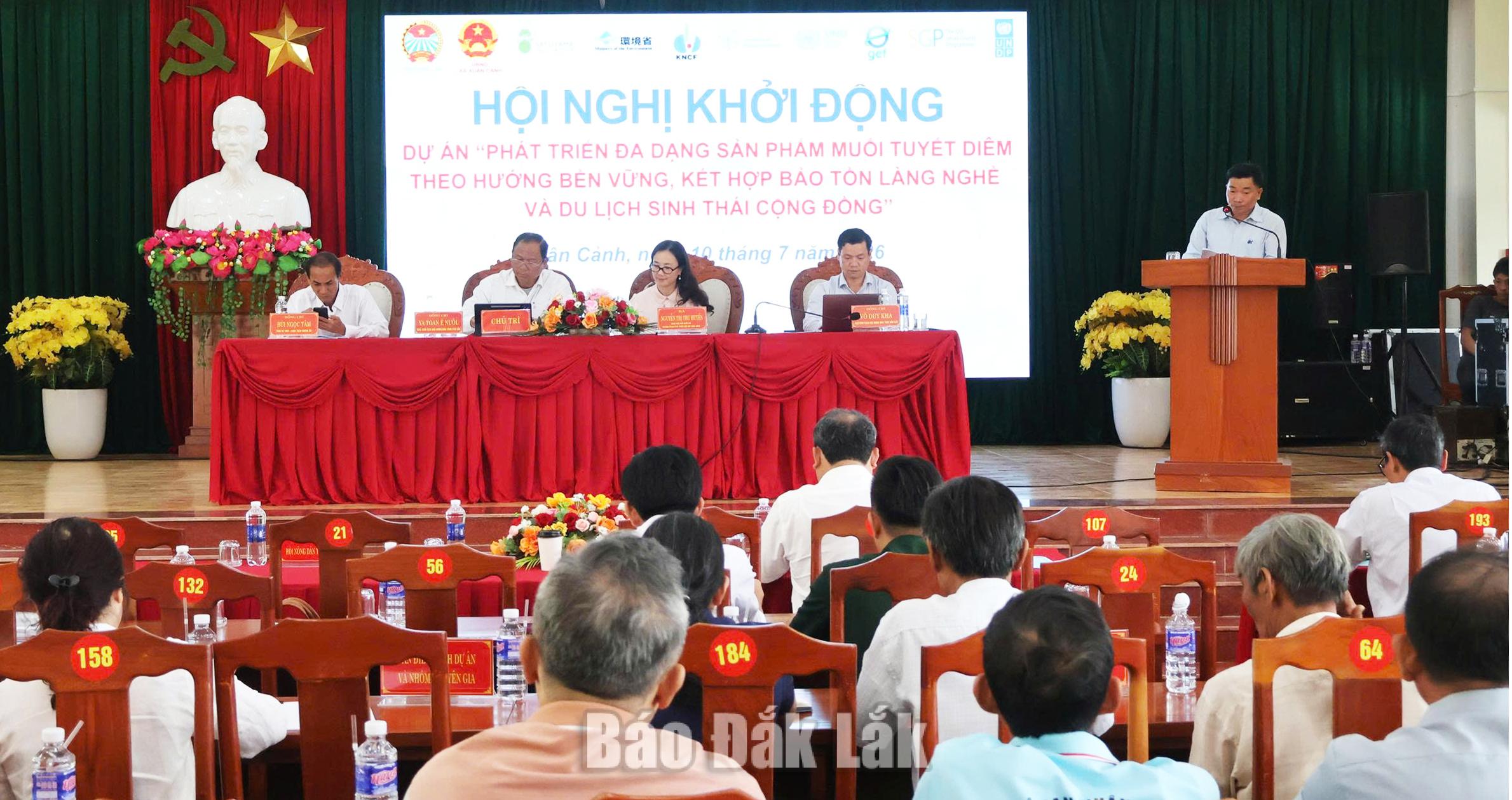 Hội nghị khởi động Dự án phát triển đa dạng sản phẩm muối Tuyết Diêm 1 Quang cảnh hội nghị.