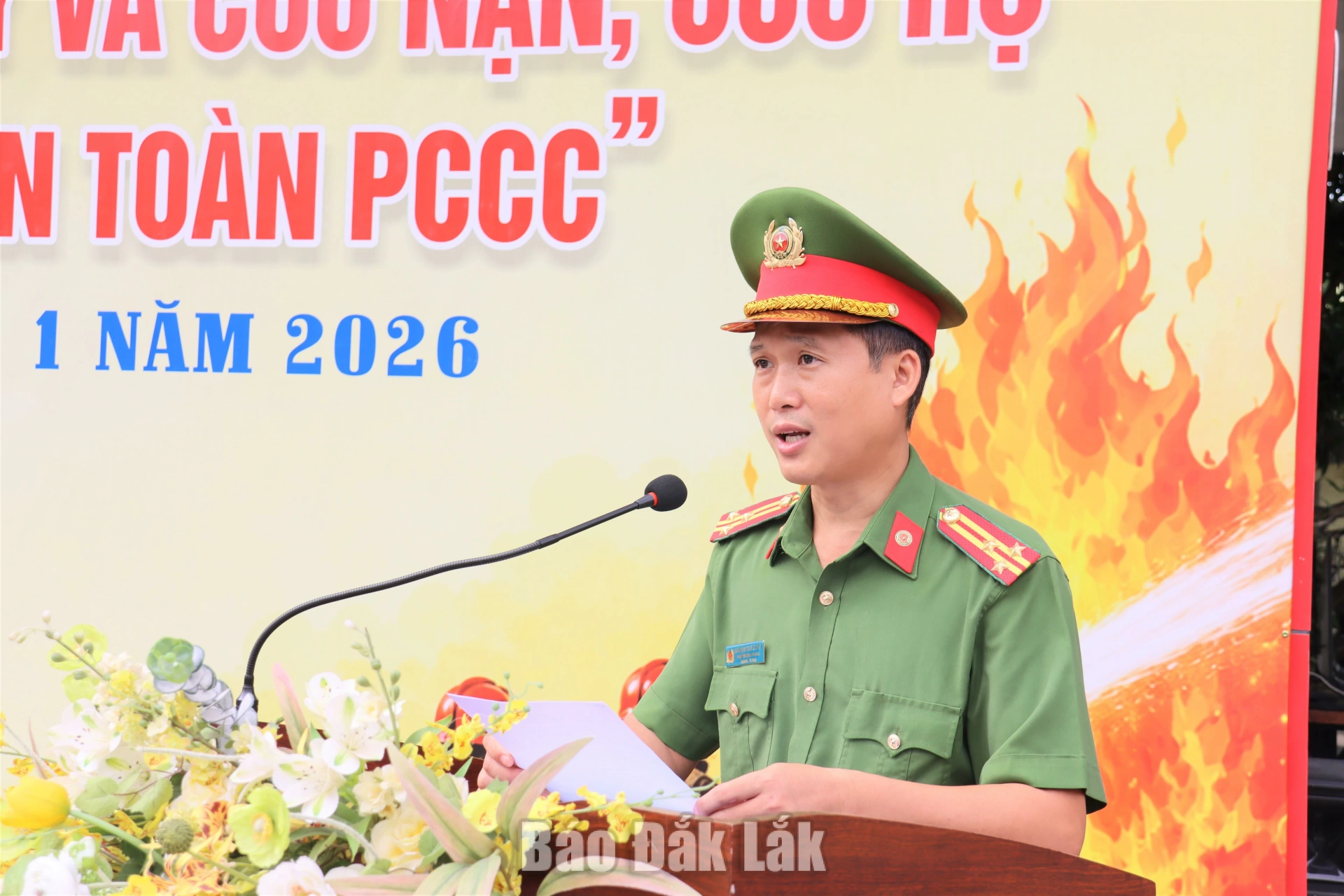 Đội thi phường Ea Kao đoạt giải Nhất toàn đoàn Hội thi nghiệp vụ chữa cháy và cứu nạn, cứu hộ cụm Khu vực 1 3 th