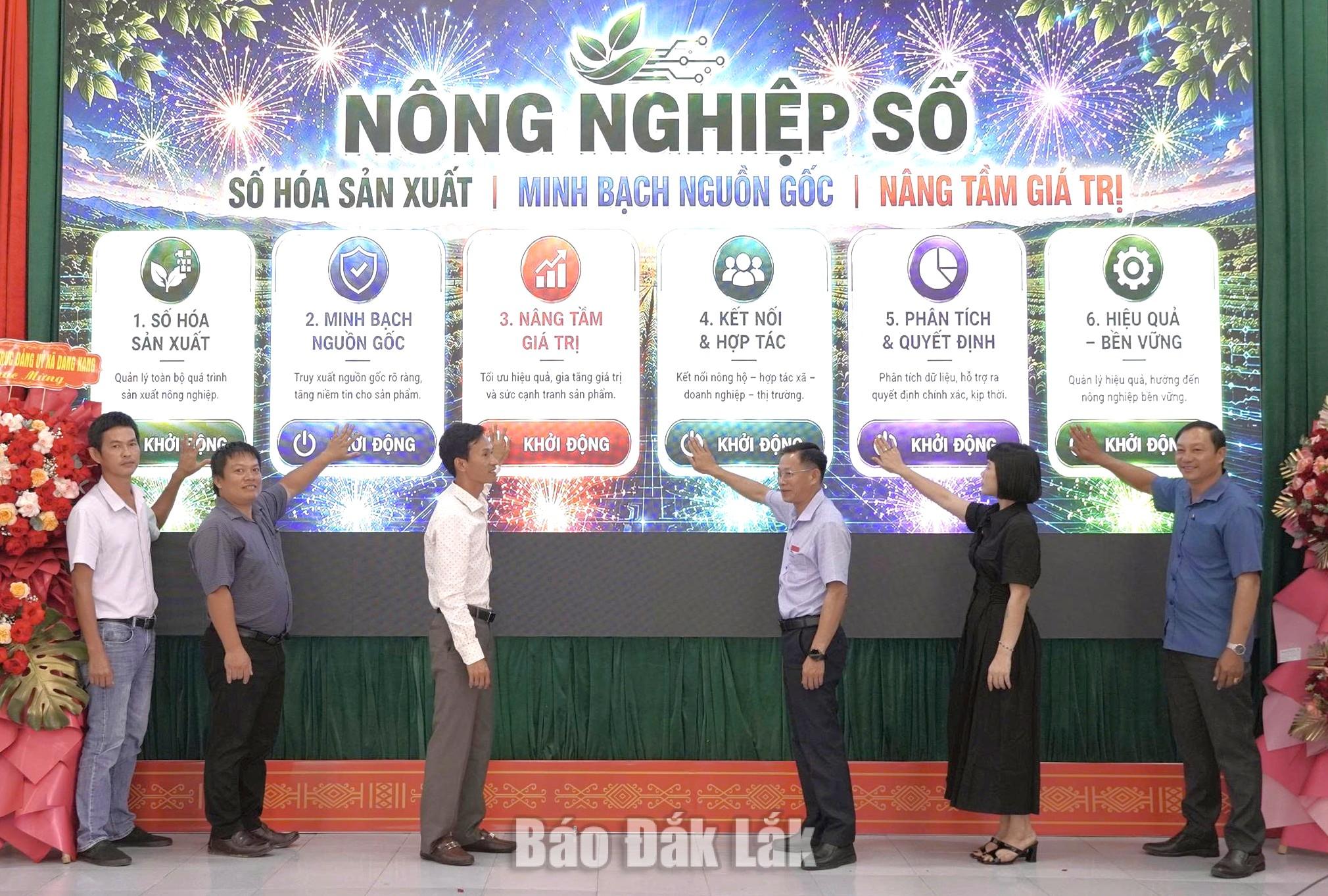 Xã Dang Kang thành lập hợp tác xã nông nghiệp số 1 Các đại biểu nhất nút khởi động