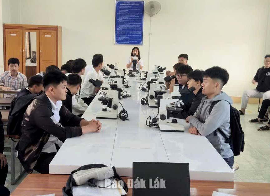 Một tiết học của cô trò Trường Tiểu học tư thục bán trú Phù Đổng thuộc Trung Tâm Giáo dục Nghề nghiệp - Giáo dục thường xuyên Phú Yên.