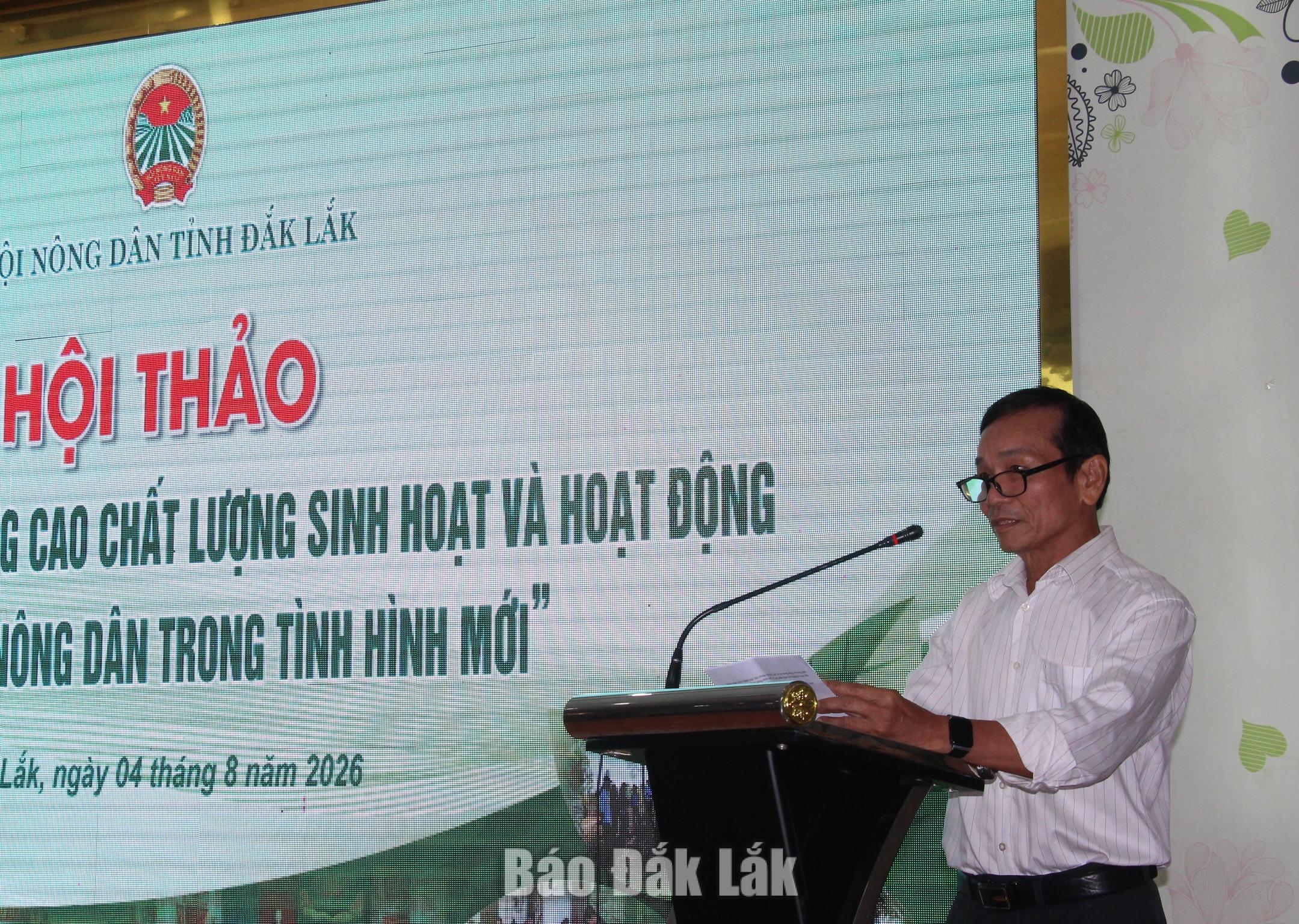 Đại biểu tham luận tại hội thảo.