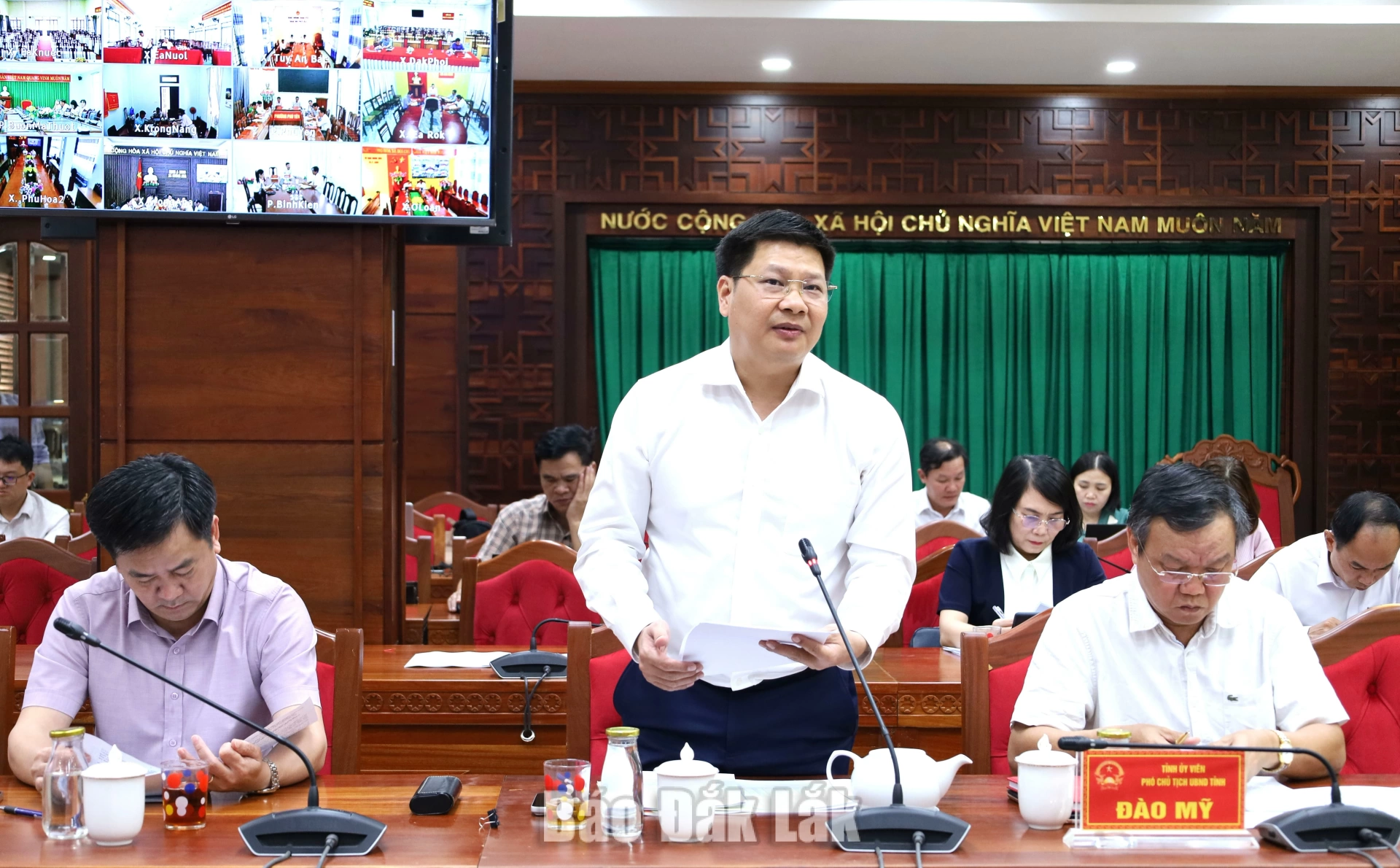 Áp dụng kỷ luật thép trong giải ngân vốn đầu tư công 4 Giám đốc Sở Tài chính Cao Đình Huy báo cáo về tình hình giải ngân.