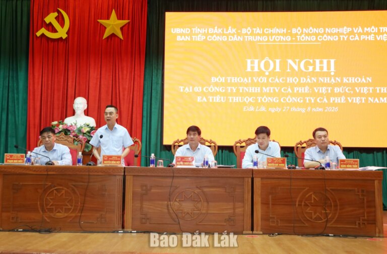 Đối thoại, tháo gỡ vướng mắc cho các hộ nhận khoán tại 3 công ty cà phê