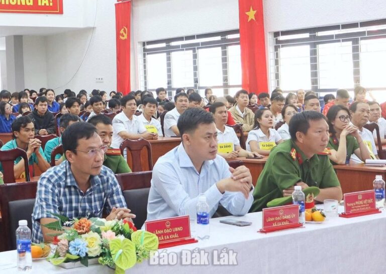 Ea Drăng giành giải Nhất Hội thi “Tổ liên gia an toàn phòng cháy, chữa cháy” Cụm thi số 7