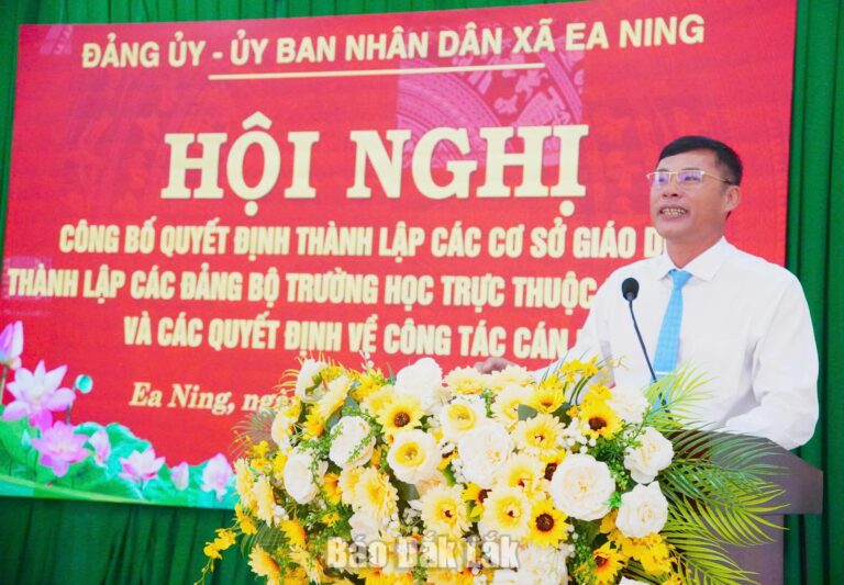 Ea Ning giảm 60% đầu mối trường học sau sắp xếp
