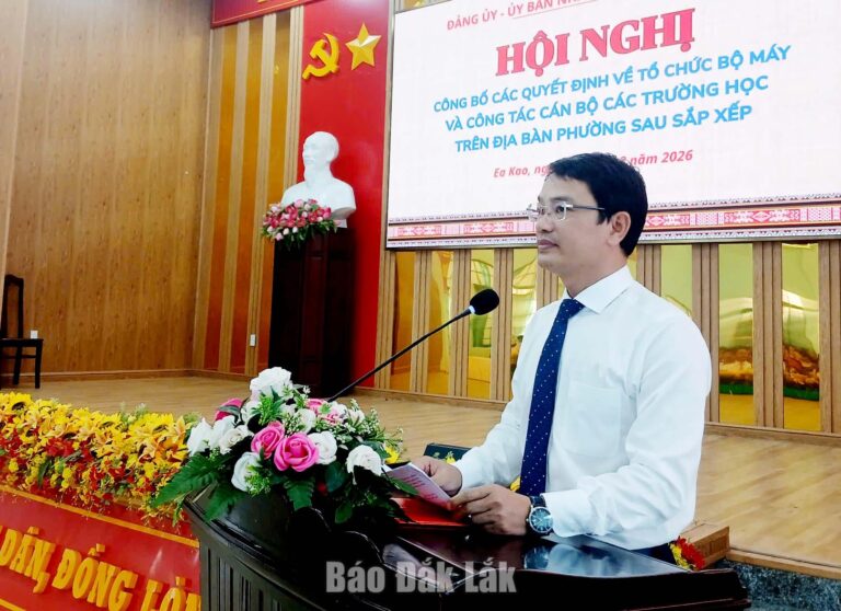 Phường Ea Kao sau sắp xếp còn 5 cơ sở giáo dục