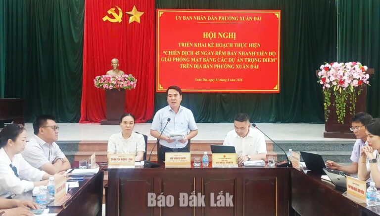 Phường Xuân Đài triển khai Chiến dịch 45 ngày đêm giải phóng mặt bằng