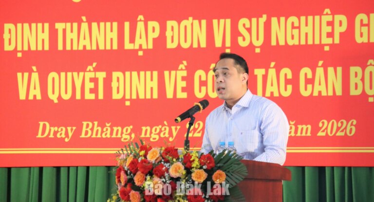 Sau sắp xếp, xã Dray Bhăng còn 8 cơ sở giáo dục công lập, giảm 50% đầu mối