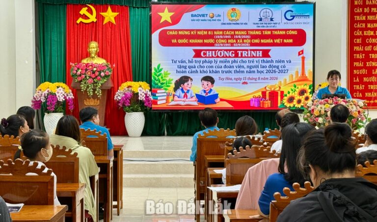 Tư vấn pháp luật miễn phí, bảo vệ quyền lợi đoàn viên và trẻ em