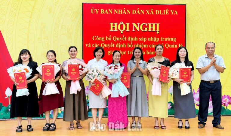 Xã Dliê Ya còn 8 cơ sở giáo dục sau sắp xếp