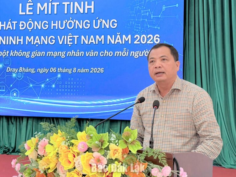 Xã Dray Bhăng phát động hưởng ứng Ngày An ninh mạng Việt Nam năm 2026