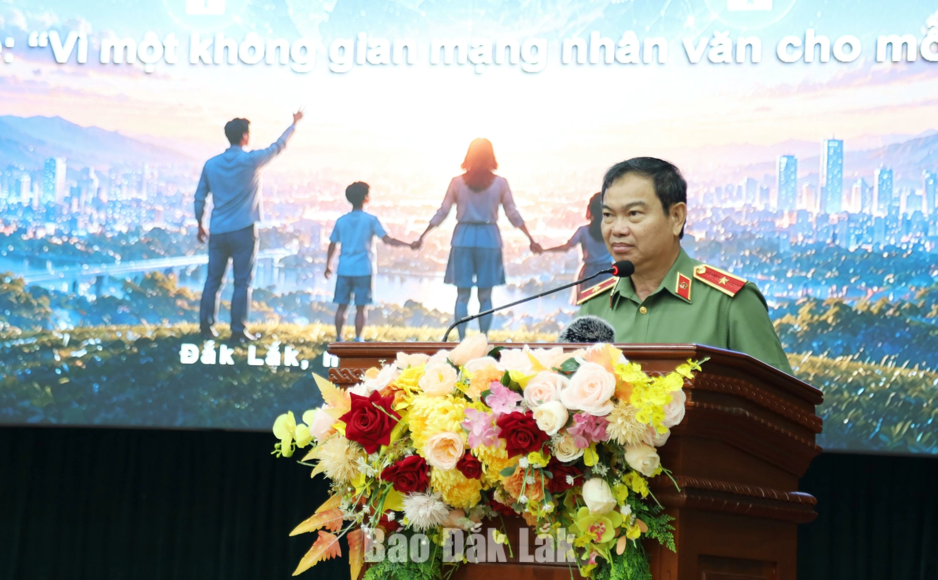 Thiếu tướng Phan Thanh Tám, Giám đốc Công an tỉnh phát biểu hưởng ứng lời phát động, 