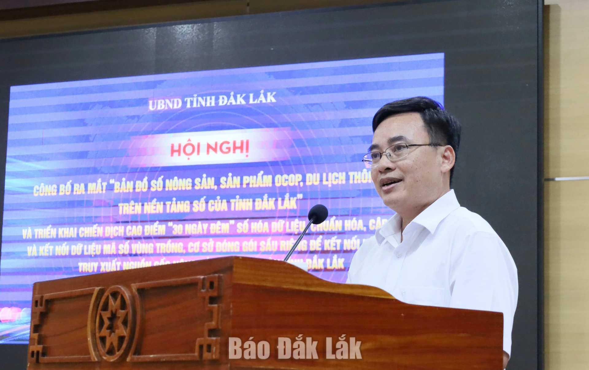Đắk Lắk chính thức vận hành Bản đồ số nông sản và phát động chiến dịch "30 ngày đêm" 3 Ông Nguyễn Quốc Mạnh, Phó Cục trưởng Cục Trồng trọt và Bảo vệ thực vật phát biểu tại hội nghị.