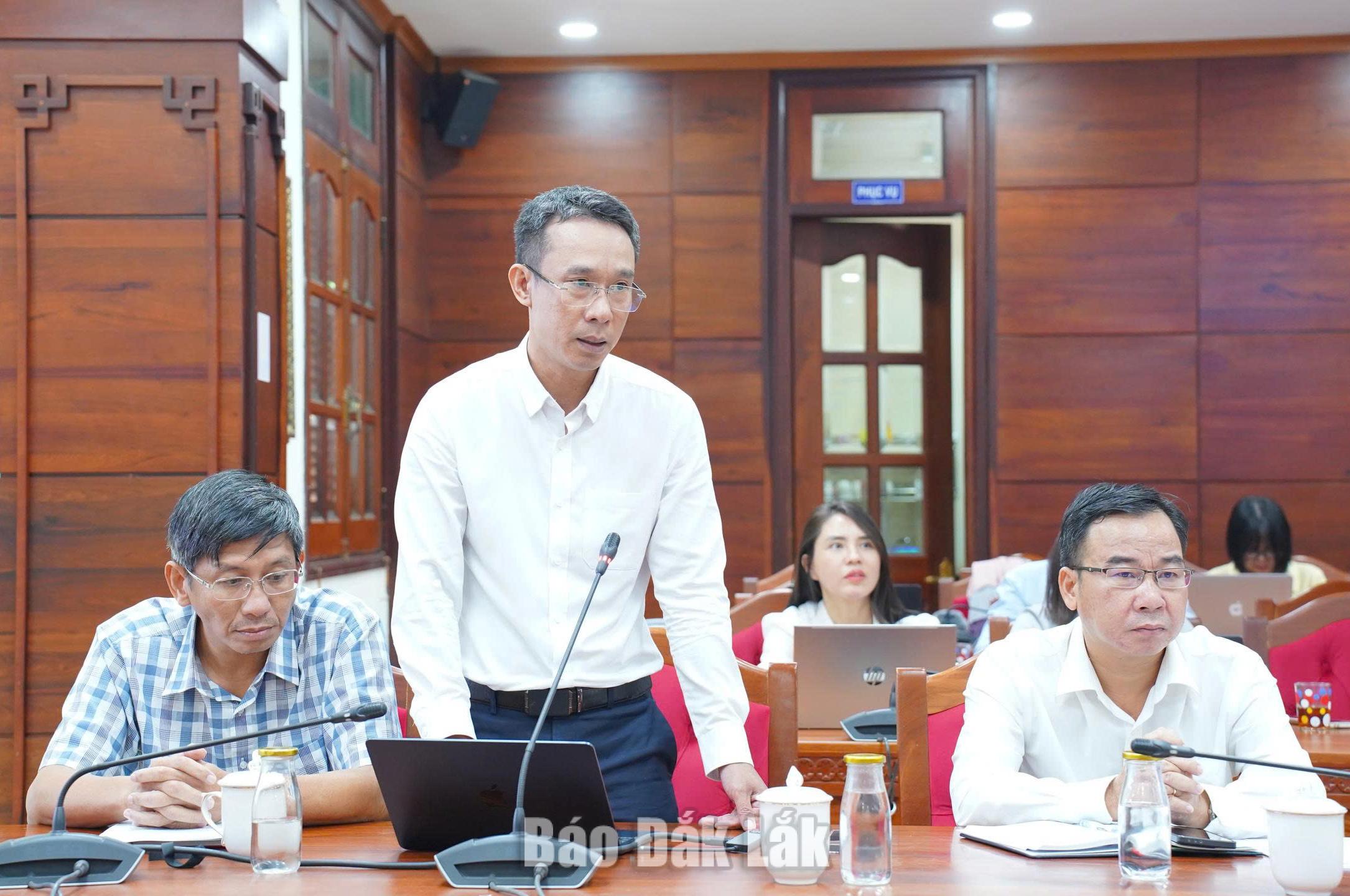 Đại diện Sở Khoa học và Công nghệ thông tin về tình hình kinh tế số.