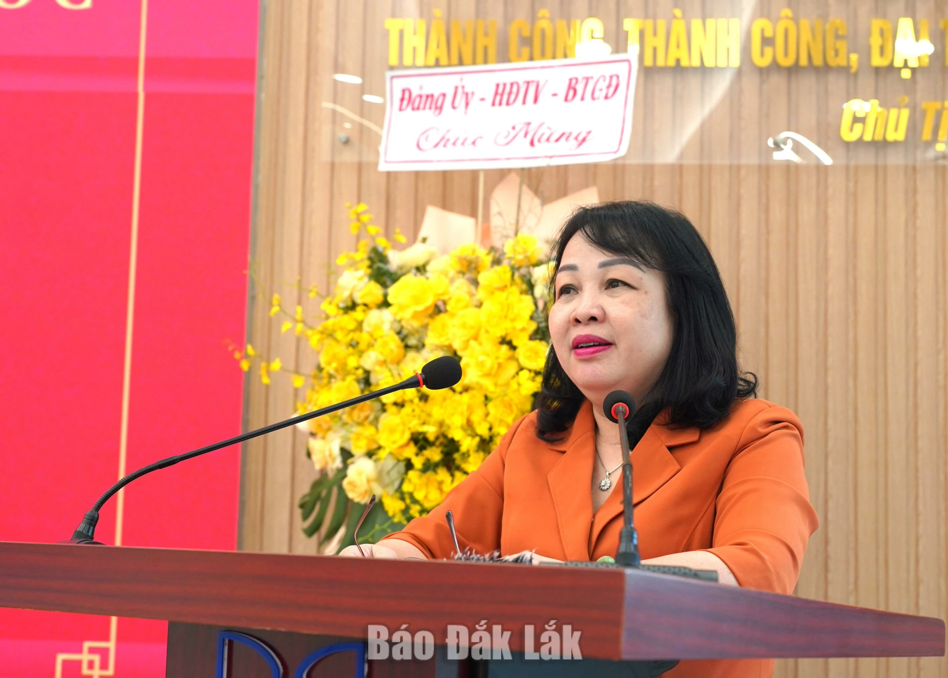 Bàn giao quyền đại diện chủ sở hữu phần vốn nhà nước tại Công ty TNHH MTV In Đắk Lắk 2 Phát biểu tại hội nghị, Ủy viên Trung ương Đảng, Phó Bí thư Thường trực Tỉnh ủy, Chủ tịch HĐND tỉnh Cao Thị Hòa An