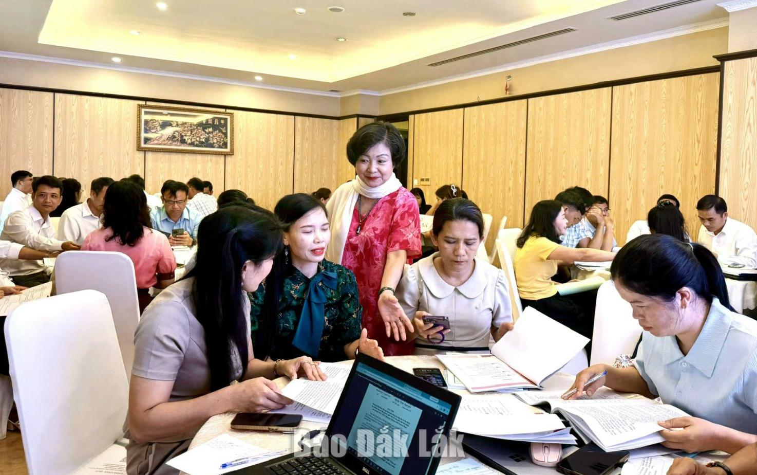 Quang cảnh lớp tập huấn.