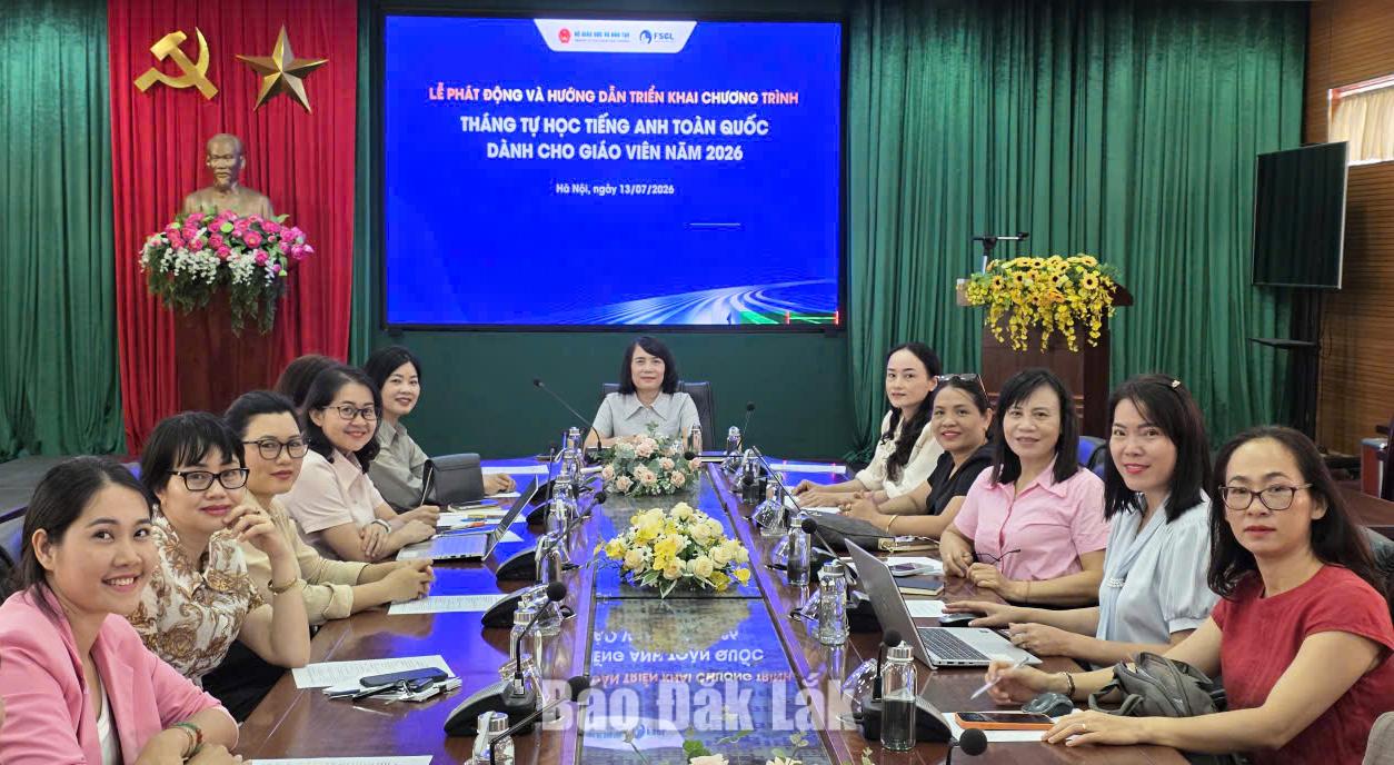 Lan tỏa tinh thần “Tháng tự học tiếng Anh” 2 Chương trình “Tháng tự học tiếng Anh dành cho giáo viên toàn quốc năm 2026” được triển khai