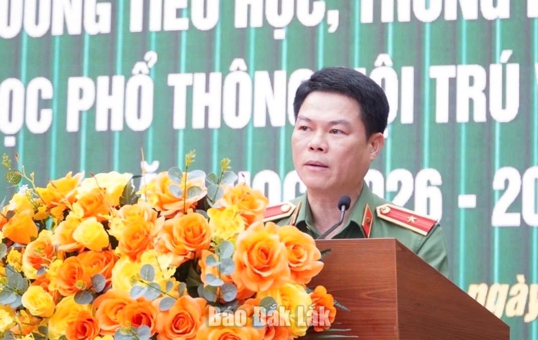 Trường Tiểu học, THCS, THPT nội trú Văn hóa Công an nhân dân II khai giảng năm học mới 3 phát biểu