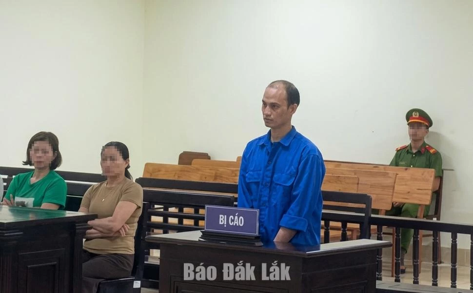 Bị cáo Nguyễn Duy Anh Vũ tại phiên tòa sơ thẩm.
