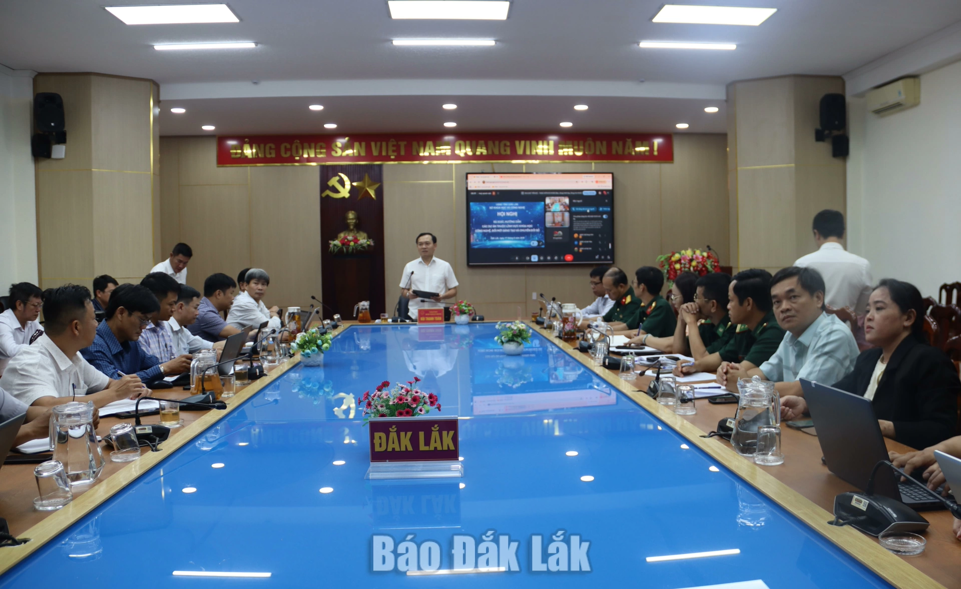 Đẩy nhanh tiến độ giải ngân các dự án khoa học công nghệ và chuyển đổi số 1 Quang cảnh Hội nghị.
