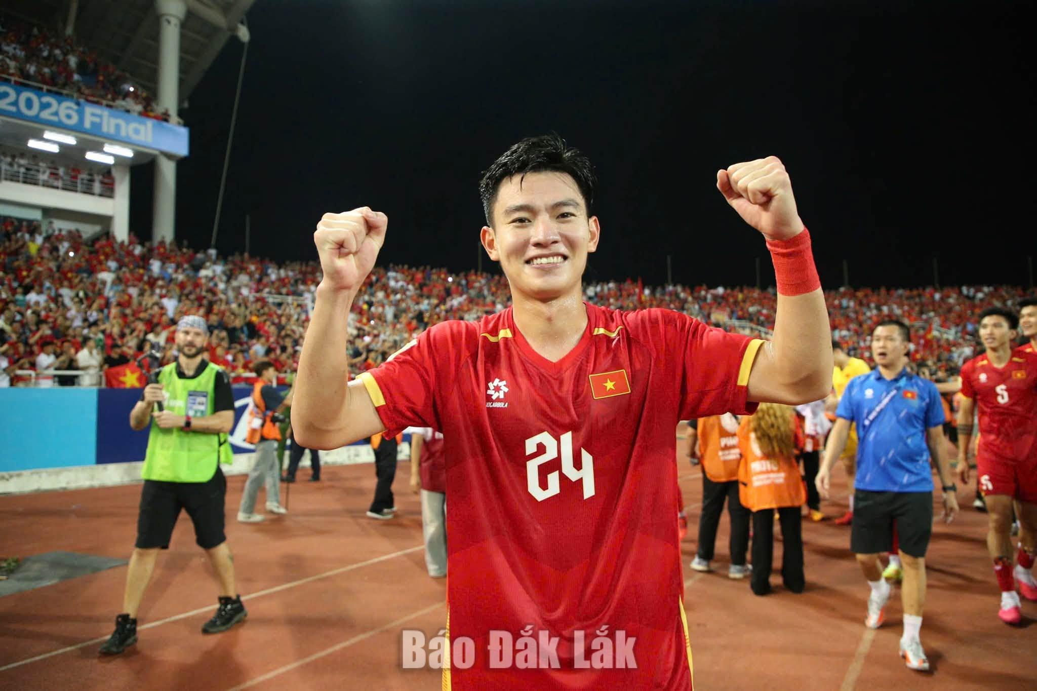 Phan Tuấn Tài ăn mừng chức Vô địch ASEAN Cup 2026. Ảnh: NVCC