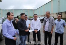 Phó Chủ tịch UBND tỉnh Đào Mỹ kiểm tra tiến độ triển khai Cụm công nghiệp Hòa Sơn Phó Chủ tịch UBND tỉnh Đào Mỹ kiểm tra tiến độ triển khai Cụm công nghiệp Hòa Sơn