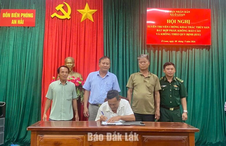 Tuyên truyền phòng, chống khai thác IUU cho ngư dân xã Ô Loan