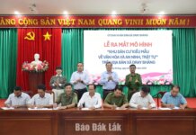 Xã Dray Bhăng ra mắt mô hình Khu dân cư kiểu mẫu về văn hóa và an ninh, trật tự Xã Dray Bhăng ra mắt mô hình Khu dân cư kiểu mẫu về văn hóa và an ninh, trật tự