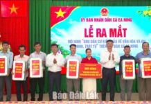 Xã Ea Ning ra mắt mô hình khu dân cư kiểu mẫu về văn hóa và an ninh, trật tự Xã Ea Ning ra mắt mô hình khu dân cư kiểu mẫu về văn hóa và an ninh, trật tự