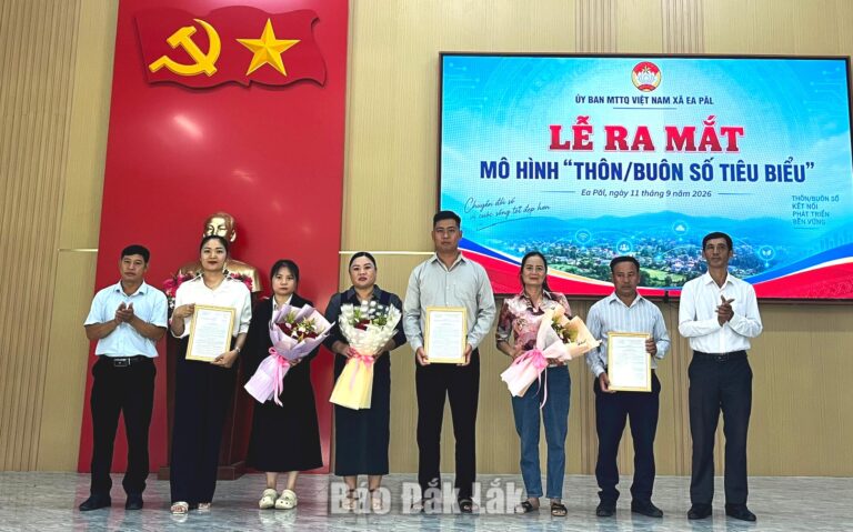 Xã Ea Păl ra mắt mô hình “thôn, buôn số tiêu biểu” năm 2026