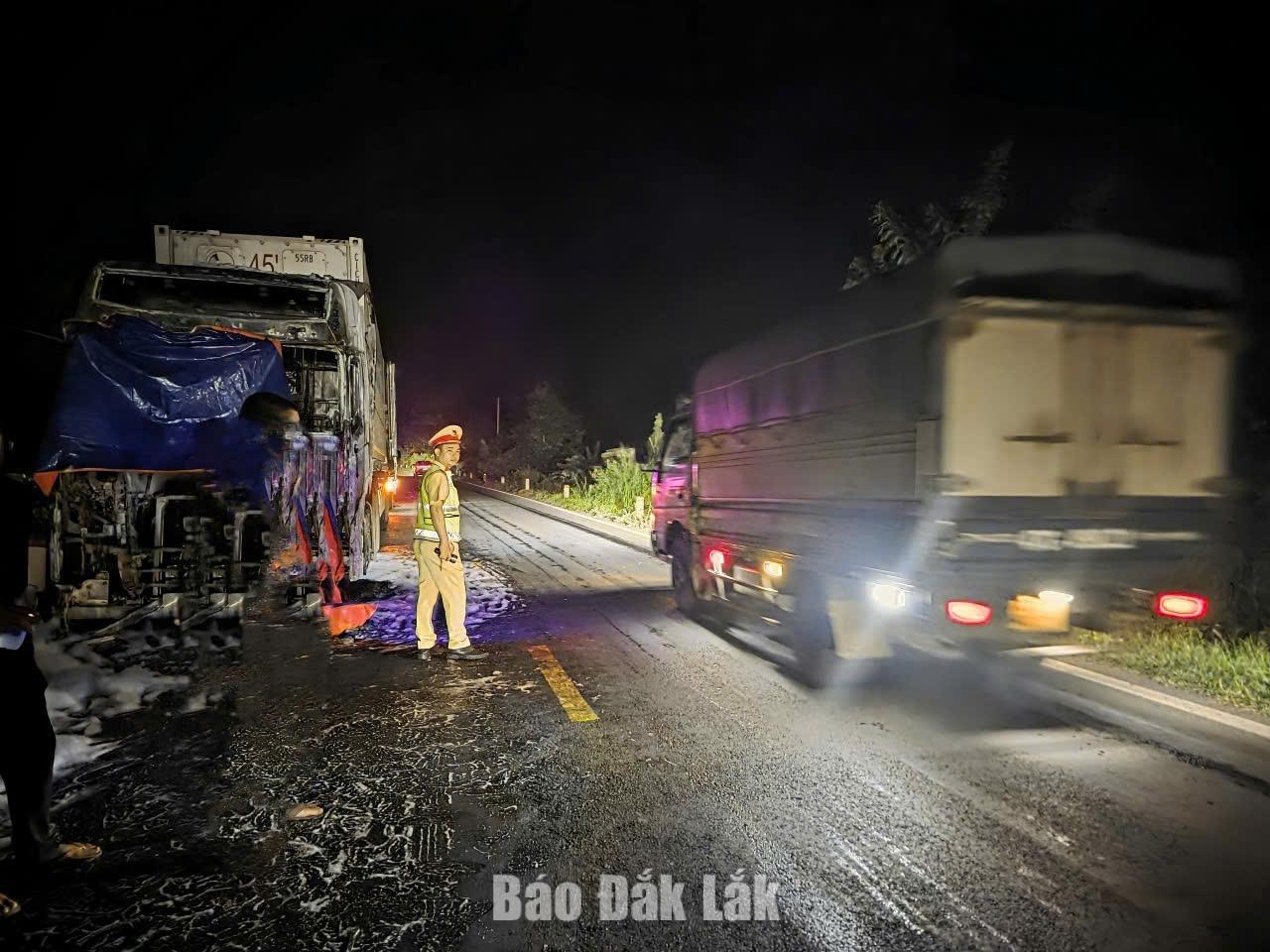 Hiện trường vụ cháy.