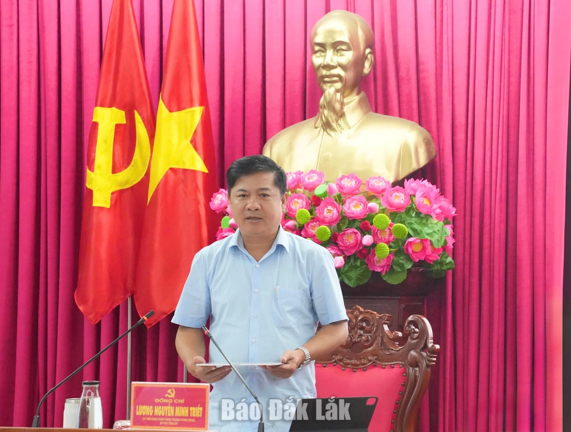 Xử lý dứt điểm dự án tồn đọng, không để lãng phí nguồn lực 4 đồng chí Lương Nguyễn Minh Triết, Ủy viên Trung ương Đảng, Bí thư Tỉnh ủy, Trưởng Đoàn ĐBQH tỉnh, Trưởng Ban Chỉ đạo thực hiện mục tiêu tăng trưởng kinh tế hai con số tỉnh Đắk Lắk