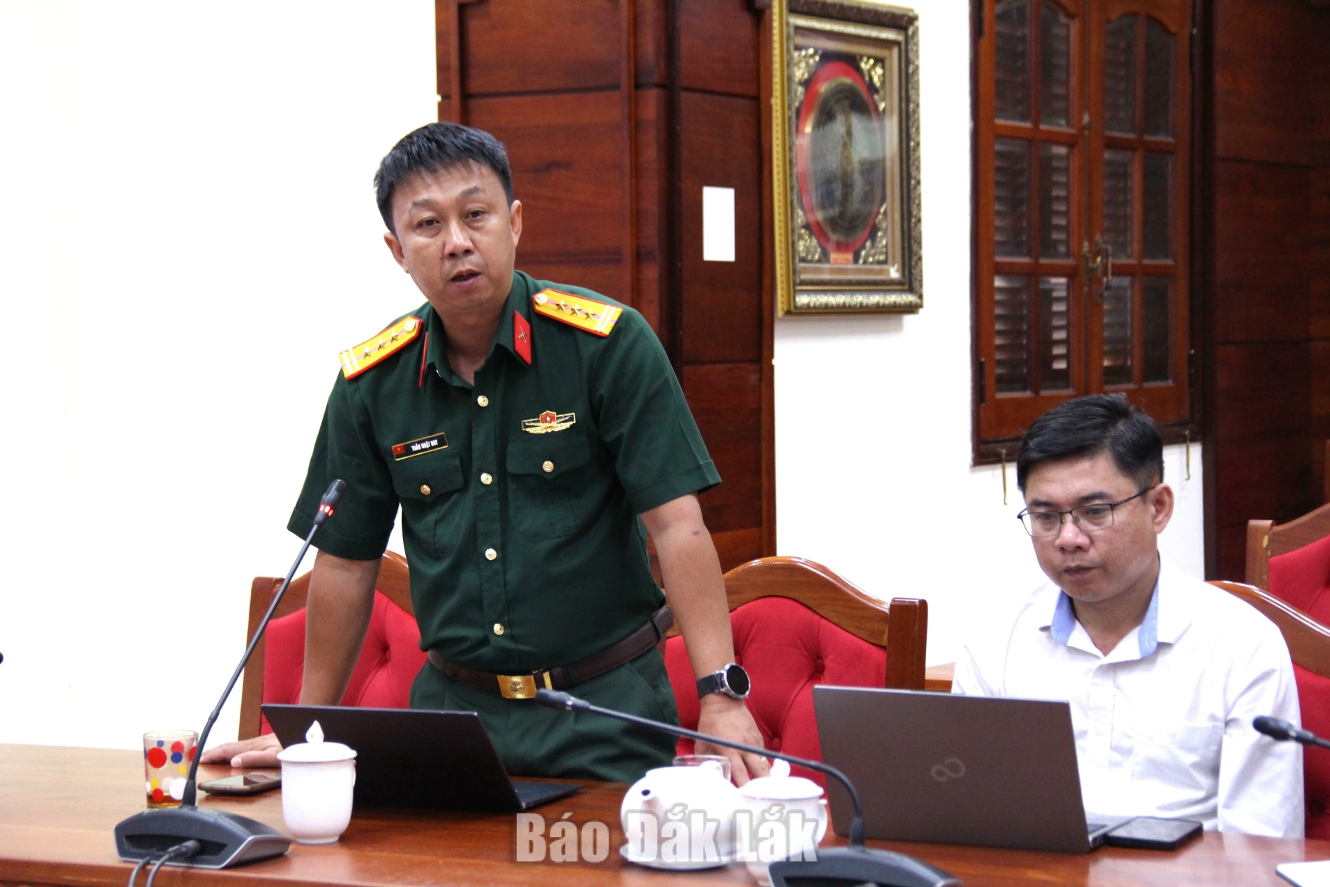 Chuẩn bị phương án dự phòng, bảo đảm thông tin liên lạc mùa mưa lũ 4 Đại diện Viettel Đắk Lắk thông tin về công tác chuẩn bị hạ tầng,