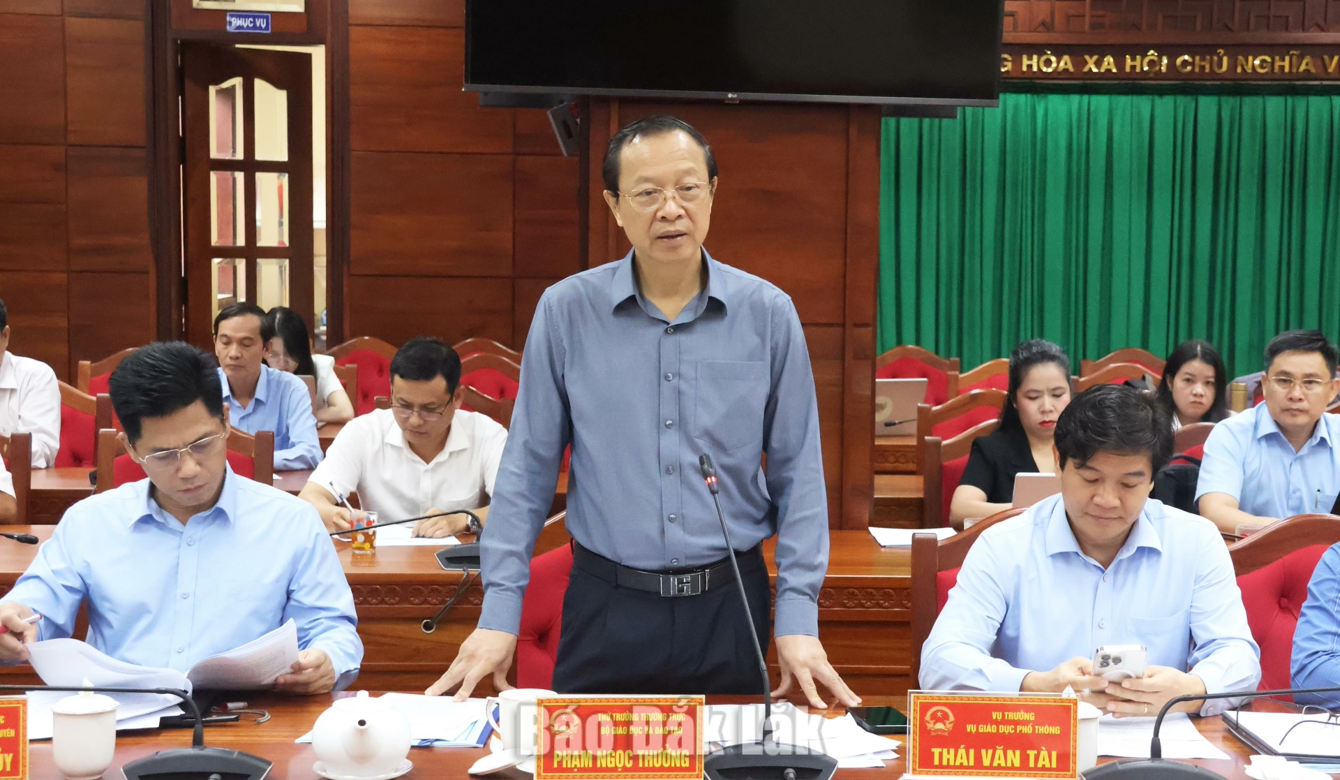 Bộ GD&ĐT kiểm tra công tác triển khai năm học 2026 - 2027 tại Đắk Lắk 1 GD&ĐT, bộ, nhà trường, giáo dục, học sinh, giáo viên, thực hiện, chính sách, mầm non, phổ thông, đại biểu, , đại biểu, thứ trưởng, bộ, UBND