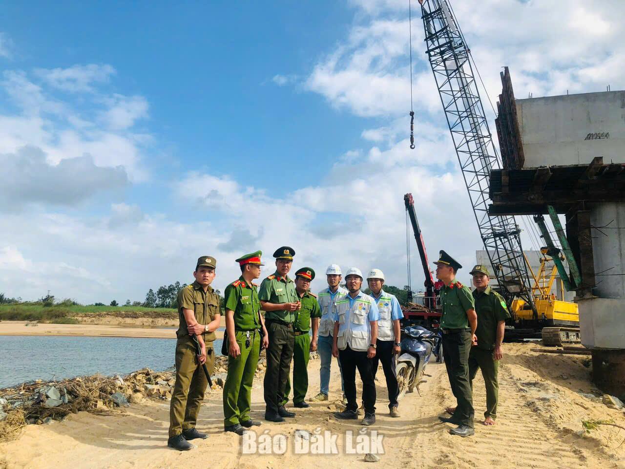 Phối hợp bảo đảm an ninh trật tự tại công trình thi công dự án cao tốc. Ảnh minh họa.