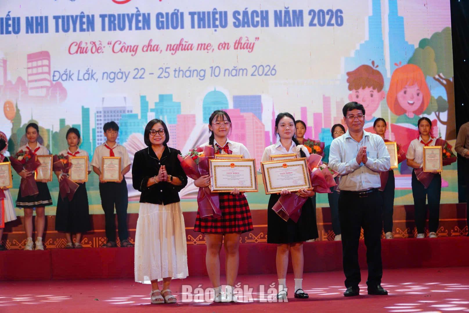 Bế mạc Hội thi thiếu nhi tuyên truyền, giới thiệu sách năm 2026 4 giải ba