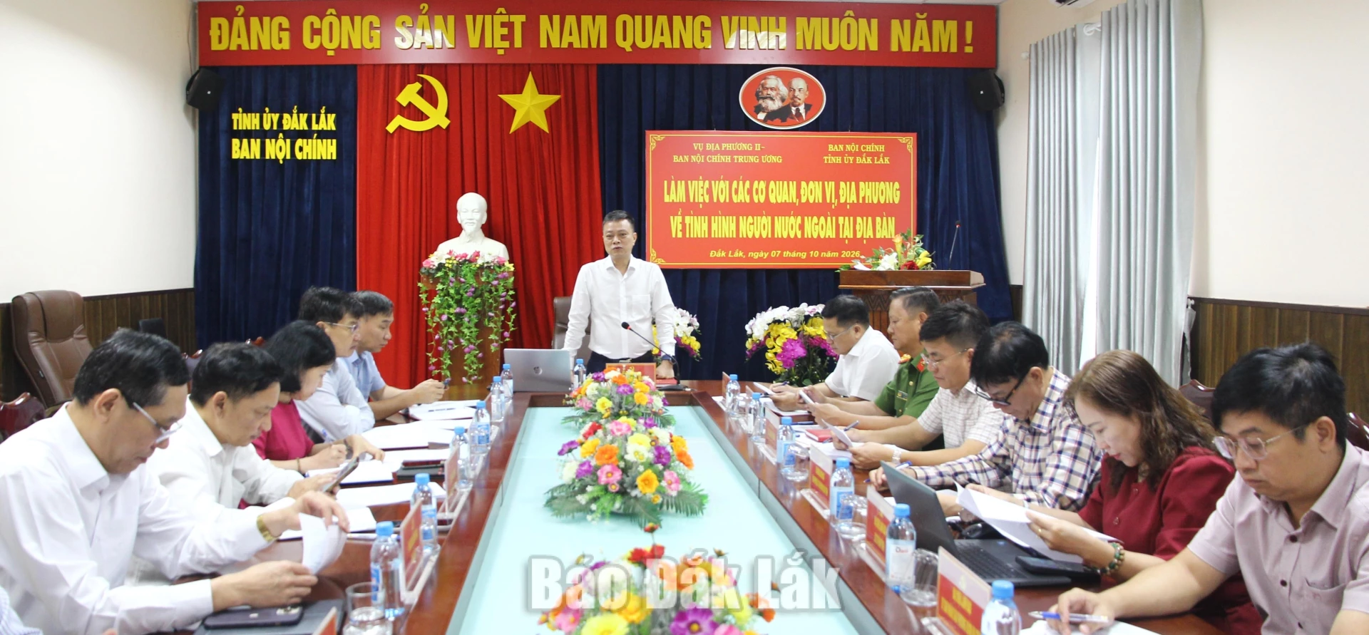 Vụ địa phương II, Ban Nội chính Trung ương làm việc với Ban Nội chính Tỉnh ủy 1 Các đại biểu tham dự buổi làm việc.
