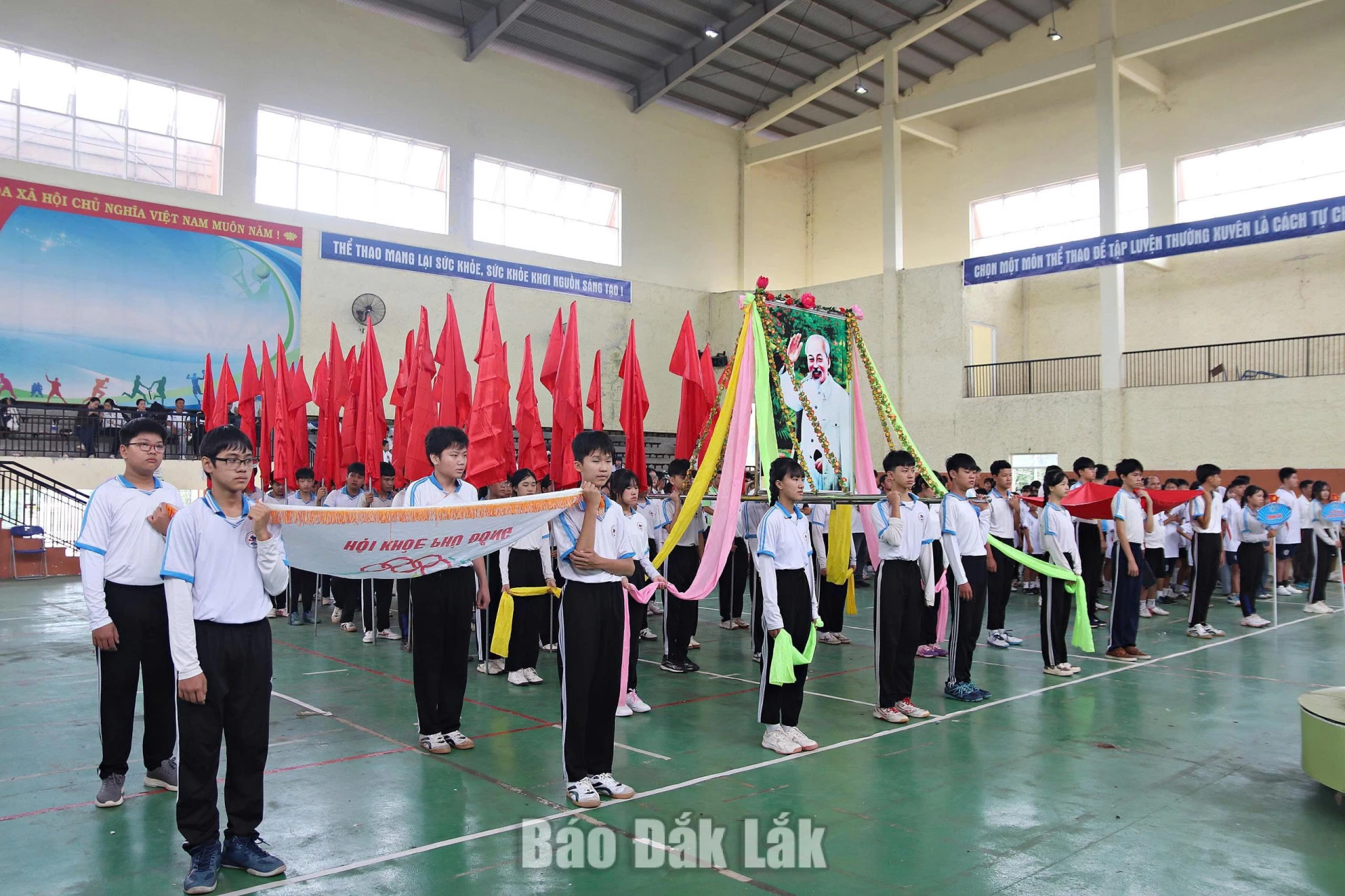 Các vận động viên tham gia Hội khoẻ Phù Đổng.