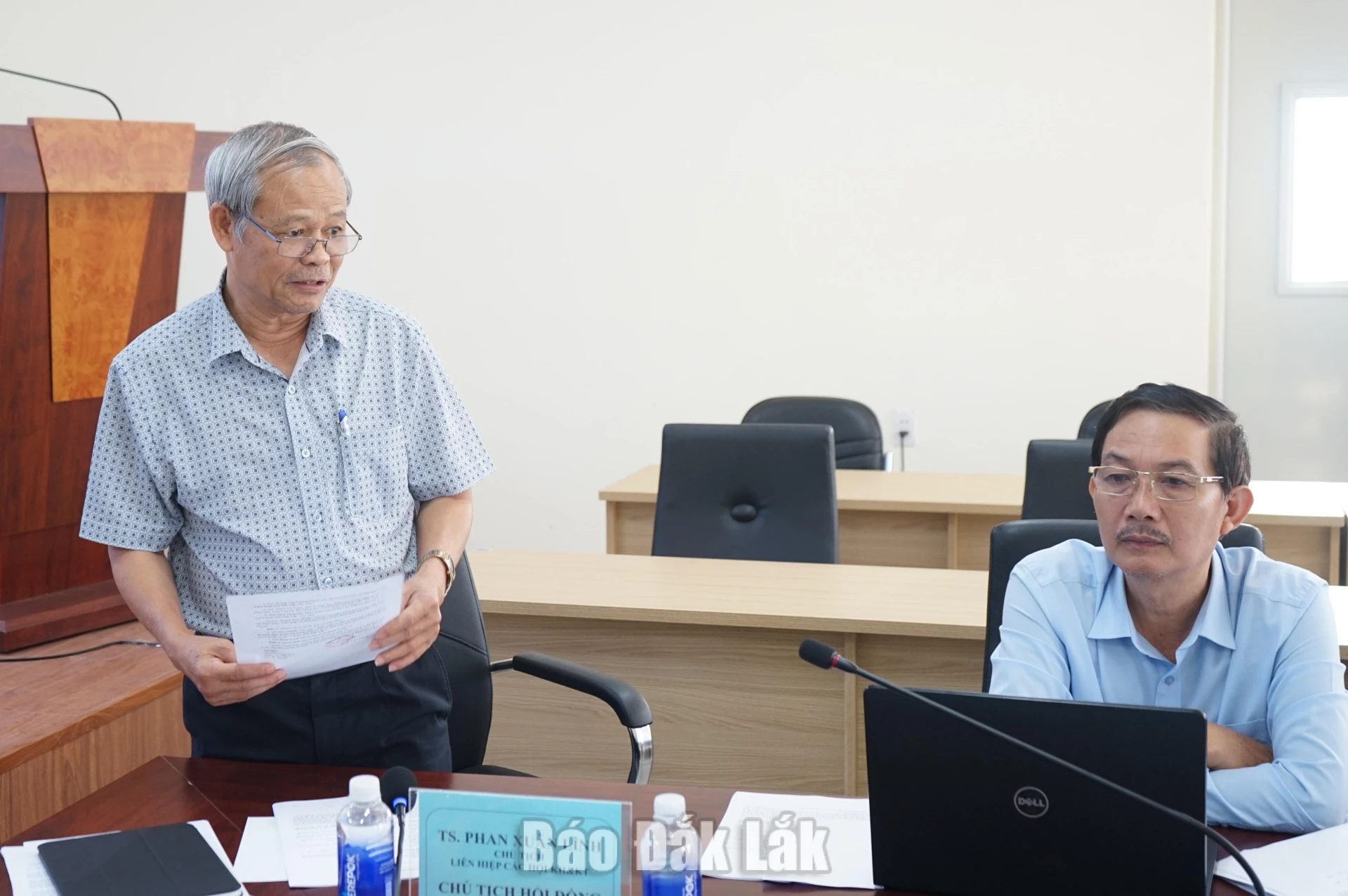 TS. Phan Xuân Lĩnh, Chủ tịch Liên hiệp các Hội khoa học và kỹ thuật tỉnh, Chủ tịch Hội đồng góp ý vào Dự án nhà máy điện gió E&M Đắk Lắk