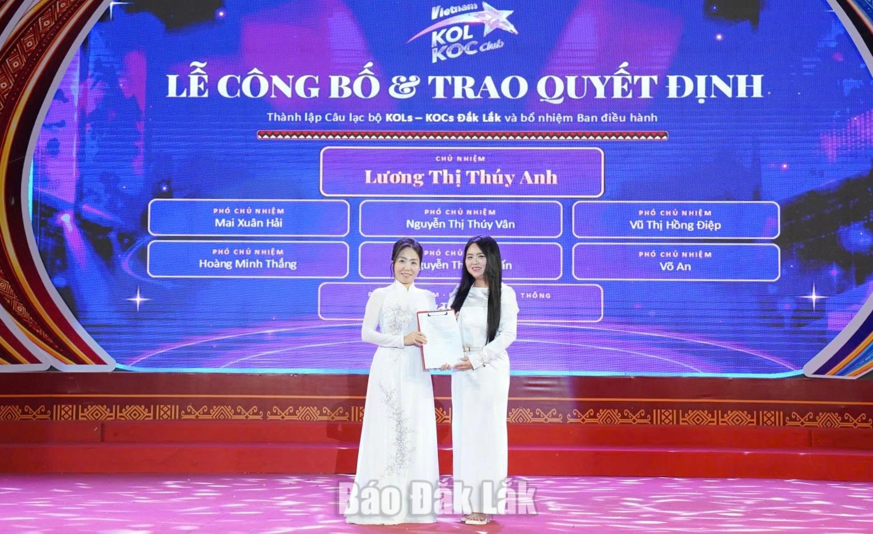 Ra mắt câu lạc bộ KOLs KOCs Đắk Lắk 1 Đại diện