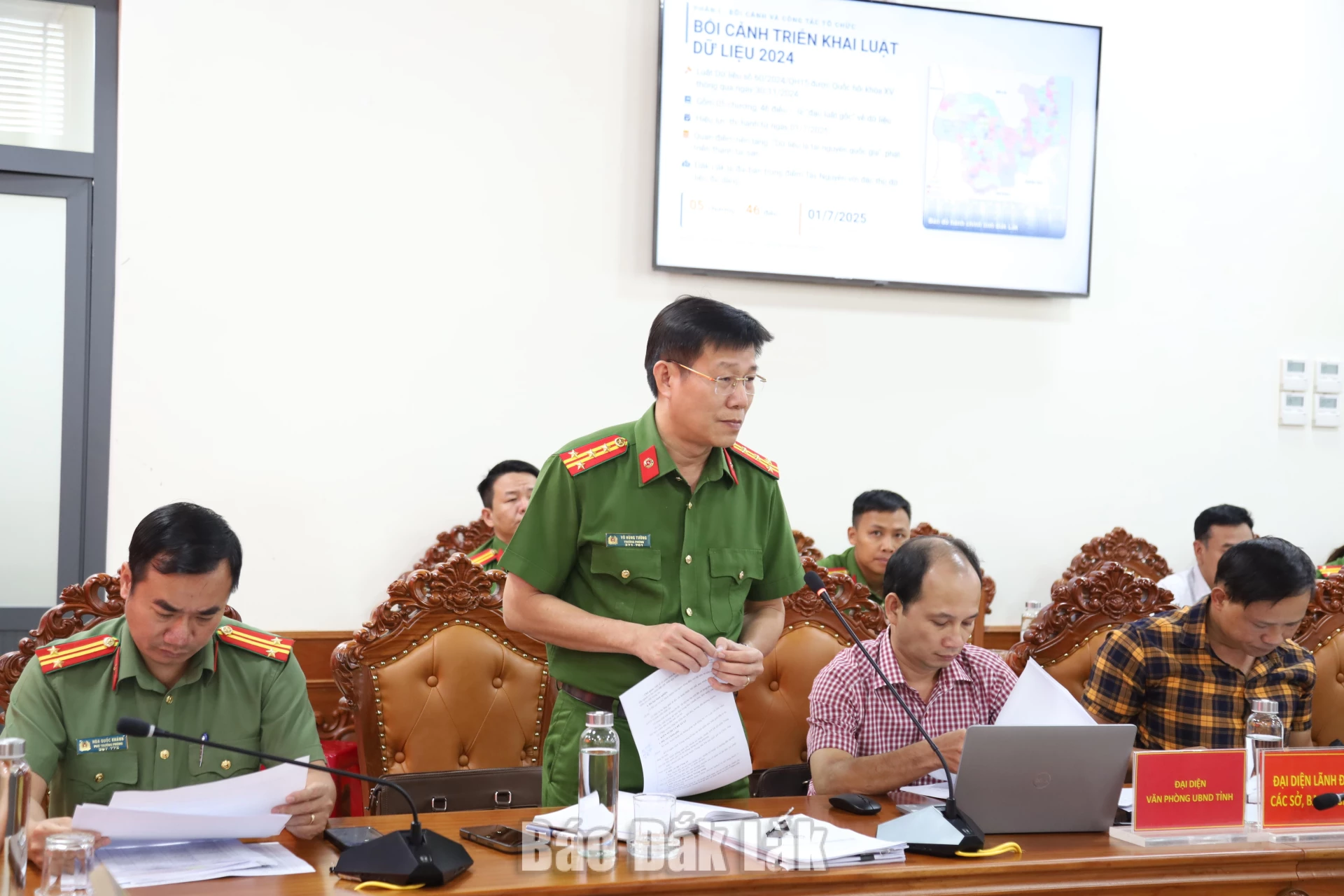 Khảo sát công tác quản lý nhà nước về dữ liệu tại Đắk Lắk 4 Đại tá Võ Hùng Tường, Trưởng phòng, Phòng Cảnh sát Quản lý hành chính về Trật tự xã hội, Công an tỉnh Đắk Lắk .