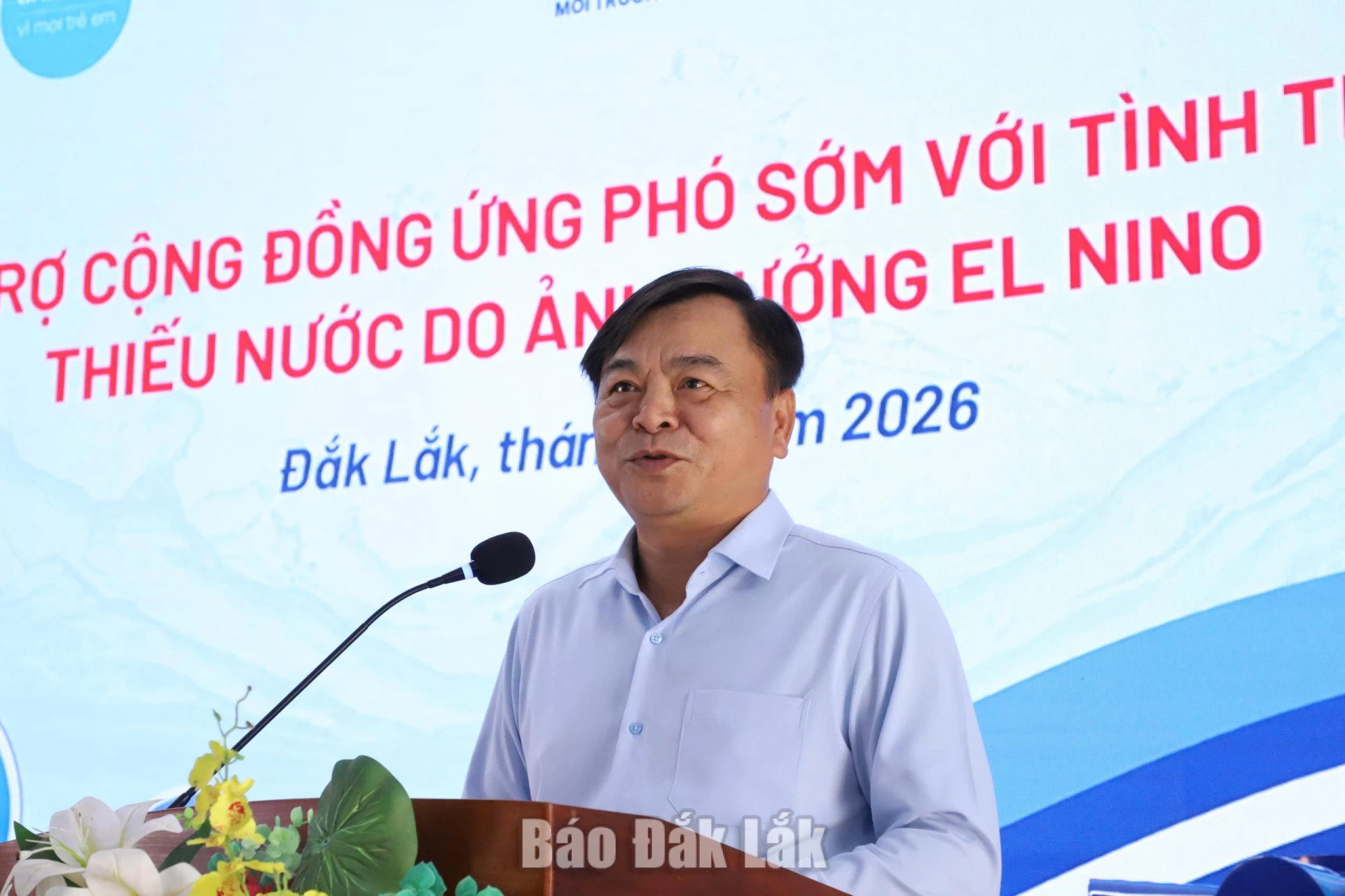 Thứ trưởng Bộ Nông nghiệp và Môi trường Nguyễn Hoàng Hiệp phát biểu tại buổi lễ.