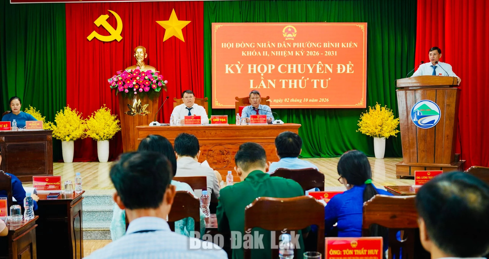 HĐND phường Bình Kiến tổ chức kỳ họp chuyên đề 1 Quang cảnh kỳ họp.