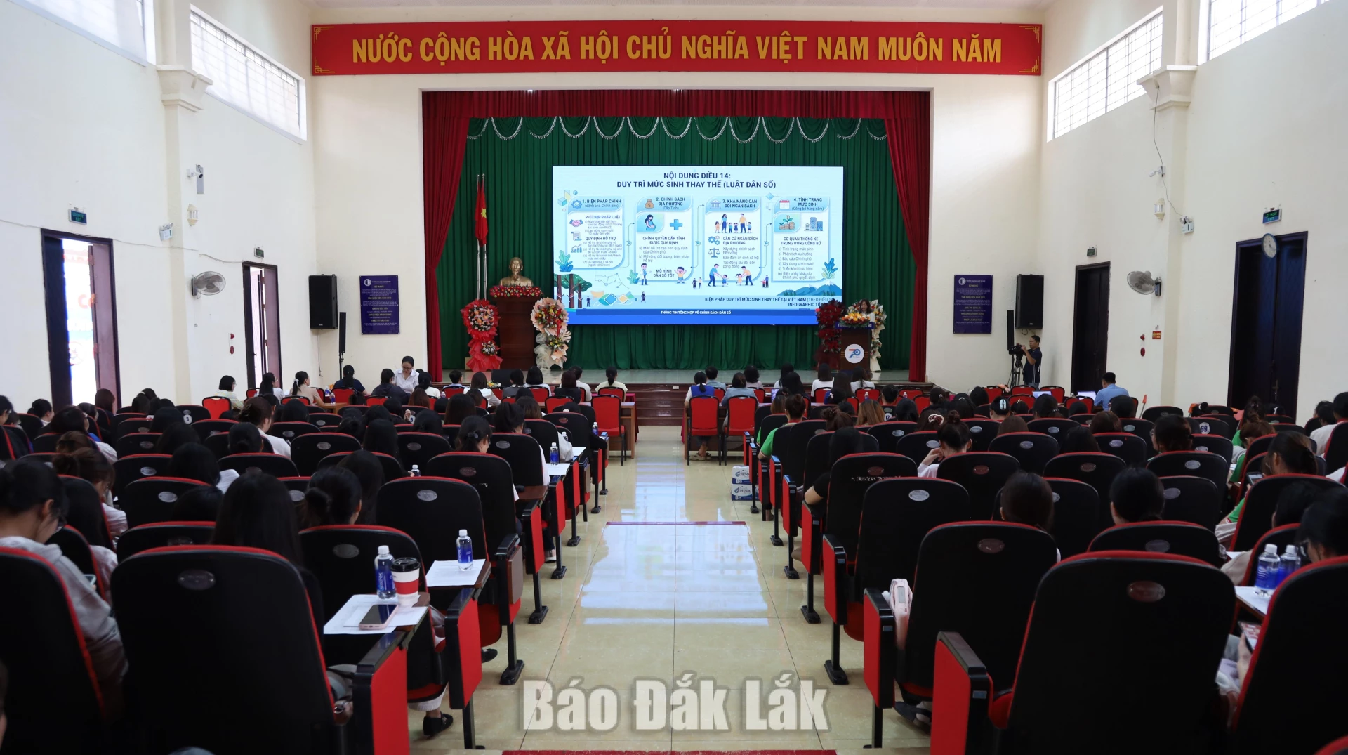 Truyền thông Dự thảo Nghị quyết của HĐND tỉnh quy định mức hỗ trợ phụ nữ khi sinh con 2 Toàn cảnh hội nghị truyền thông dự thảo nghị quyết